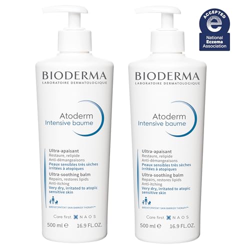 Bioderma Atoderm Intensive Balm Duo Pack front label highlights two generous, family-friendly jars.