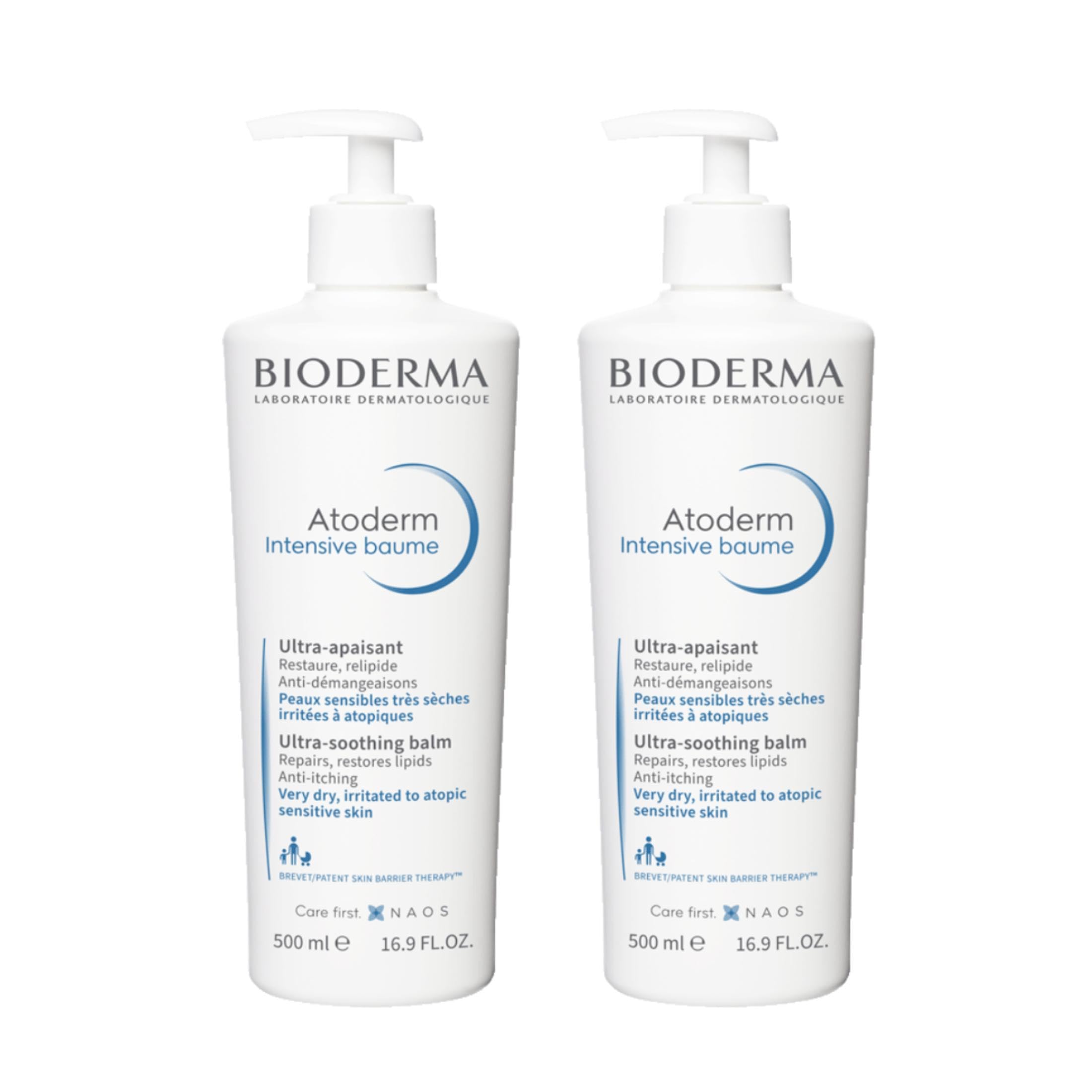 Bioderma Atoderm Intensive Balm Duo Pack tubs provide deep hydration and lasting comfort.
