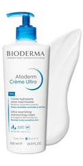 Close-up of Bioderma Atoderm Ultra Cream jar showing rich texture for dry skin
