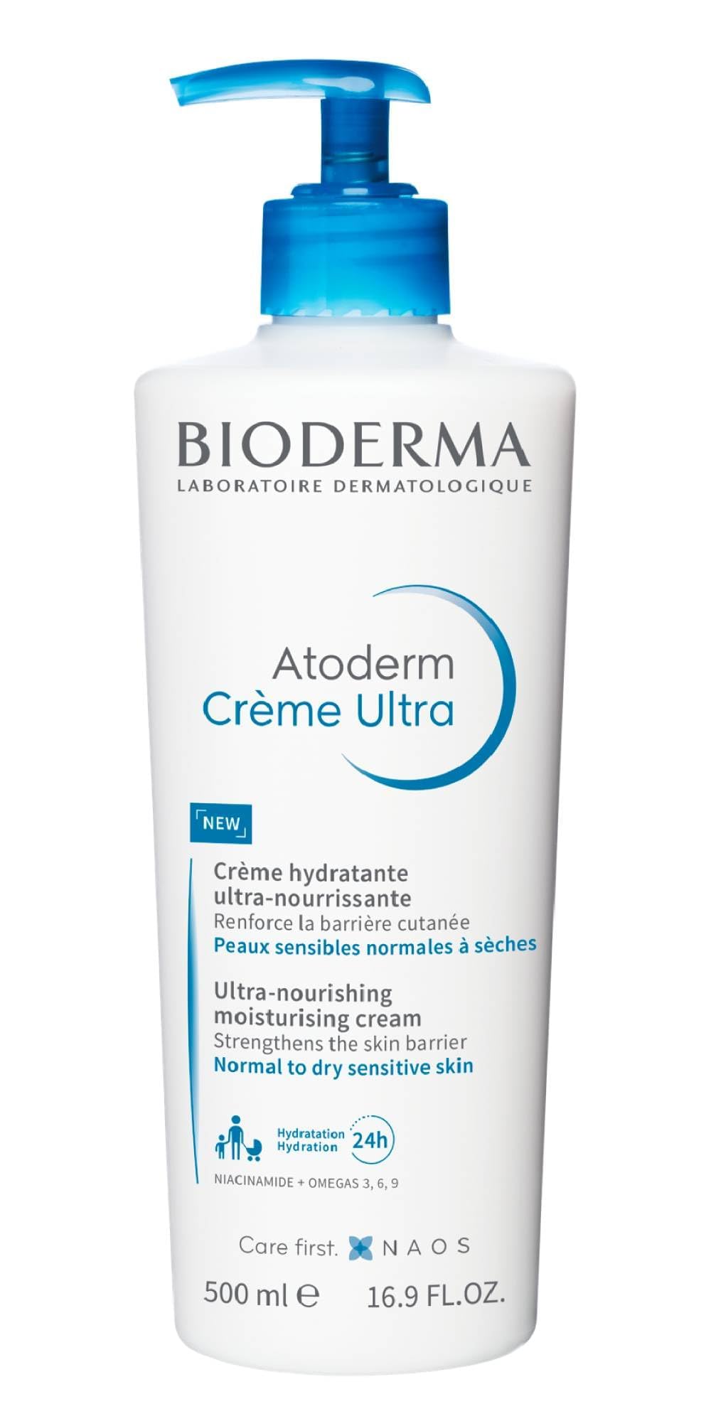 Bioderma Atoderm Ultra Cream texture gliding onto skin for lasting hydration