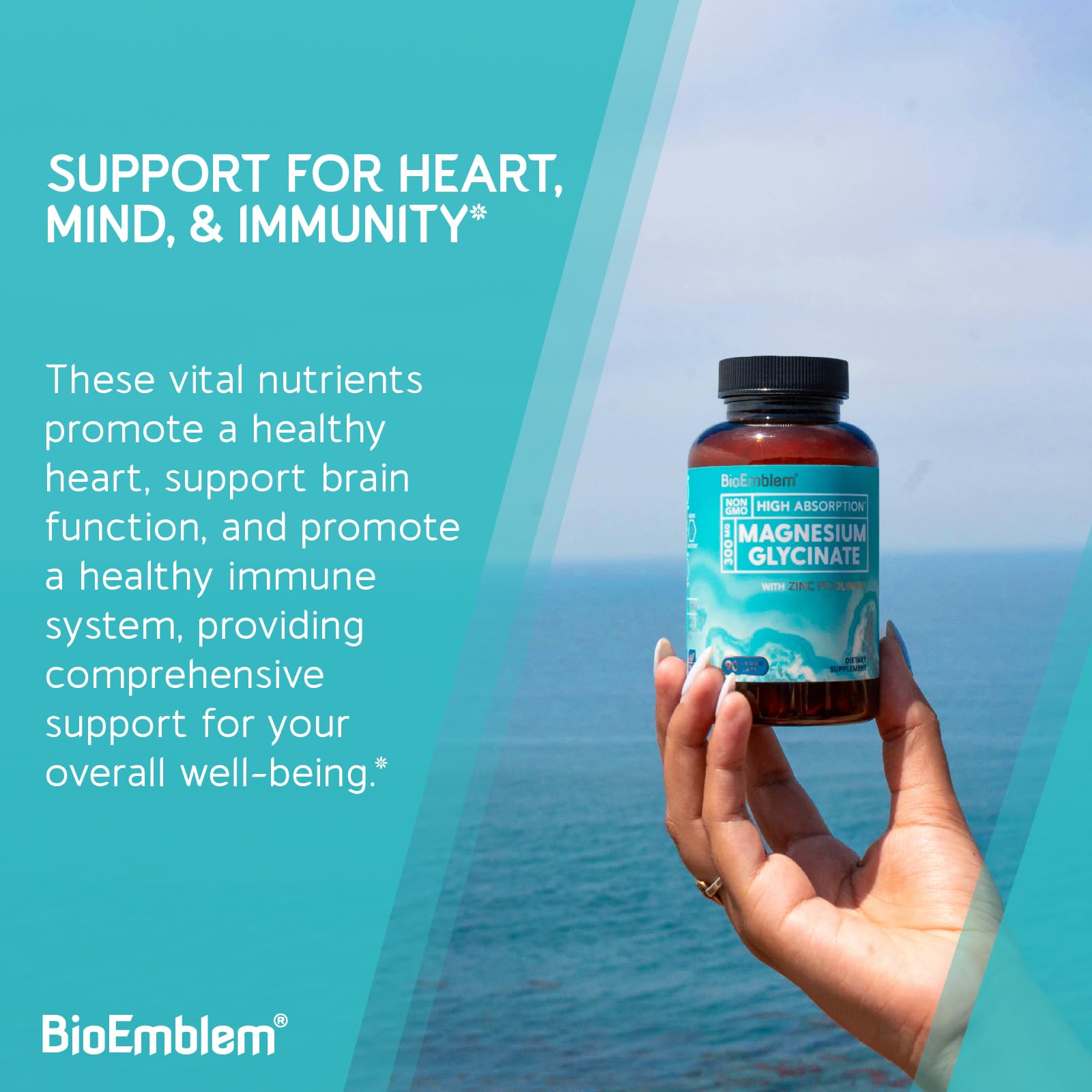 BioEmblem immune-support icon suggests potential daytime immune support