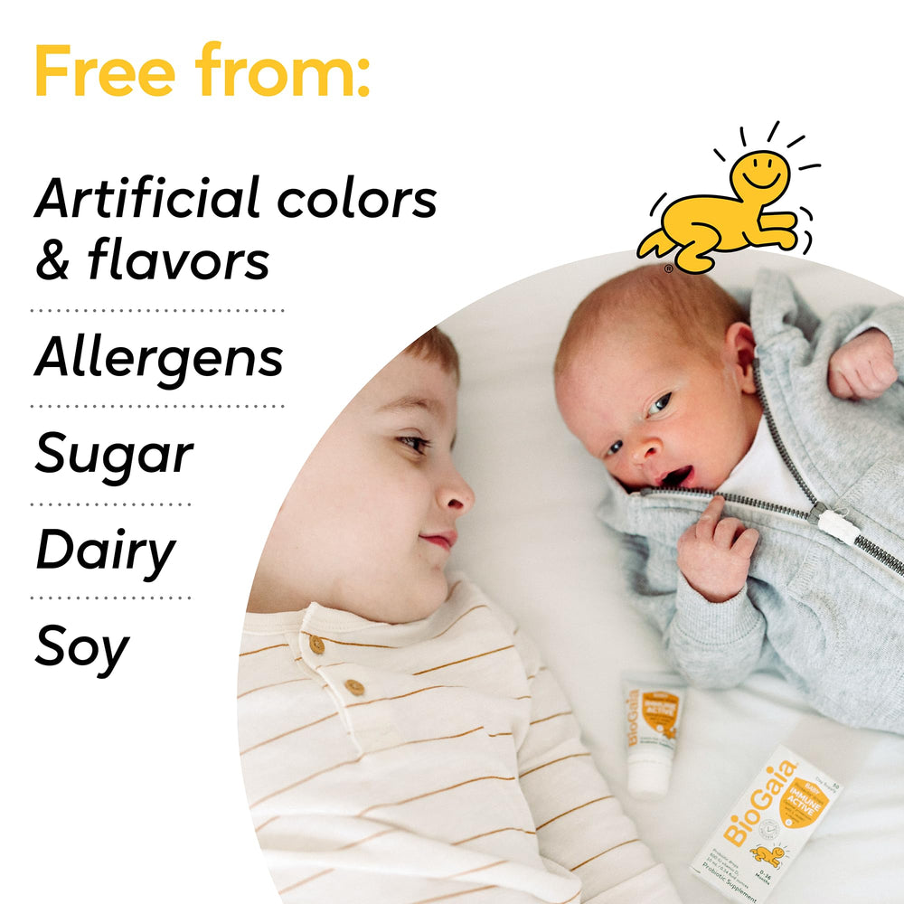 BioGaia Immune Active daily-dose drops for consistent care.