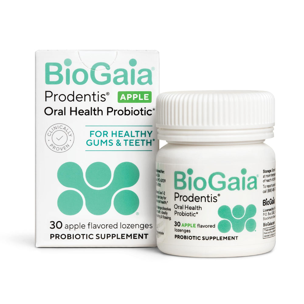 BioGaia Prodentis front packaging showing product and count for clear identification and trust