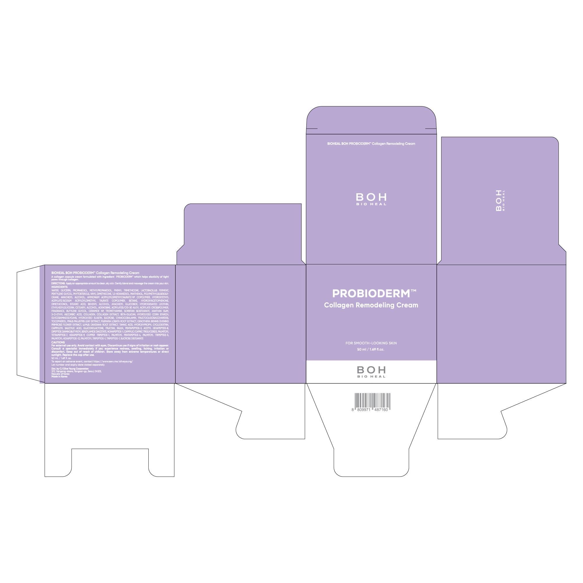 BIOHEAL BOH Probioderm travel-friendly 50 ml jar displayed