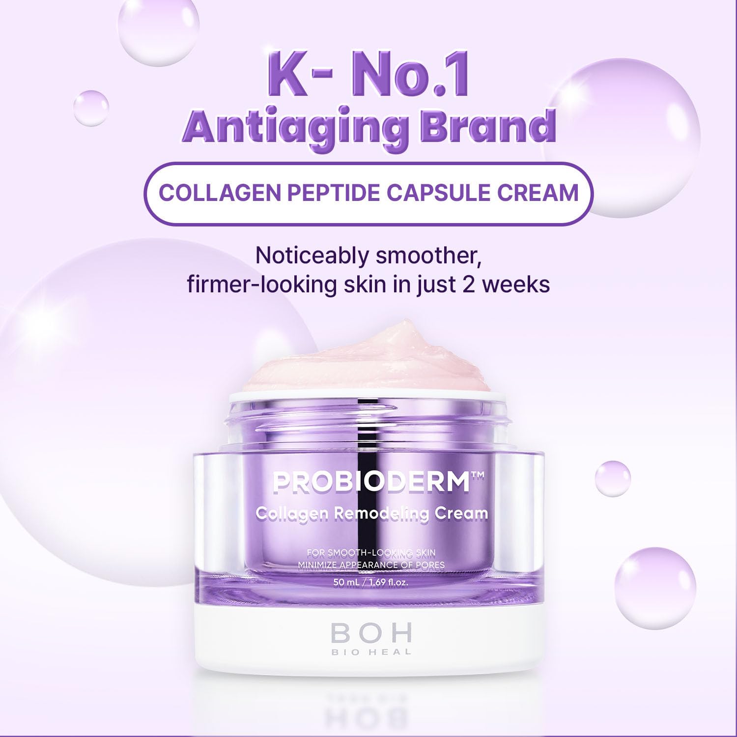 BIOHEAL BOH Probioderm massage-ready cream during morning skincare routine