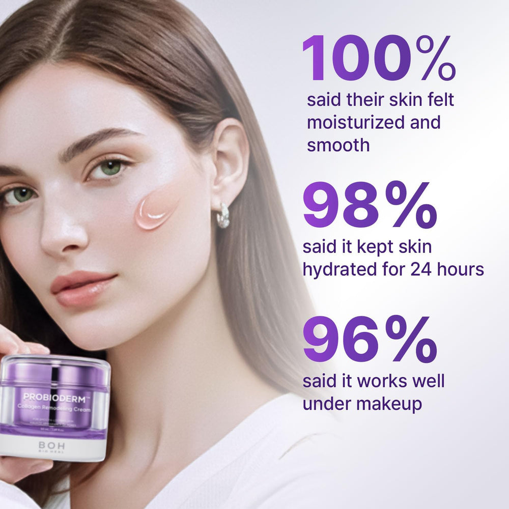 BIOHEAL BOH Probioderm close-up pores refinement showing improved-looking pores