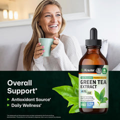 BIO KRAUTER Green Tea Extract liquid dropper delivering precise dosage