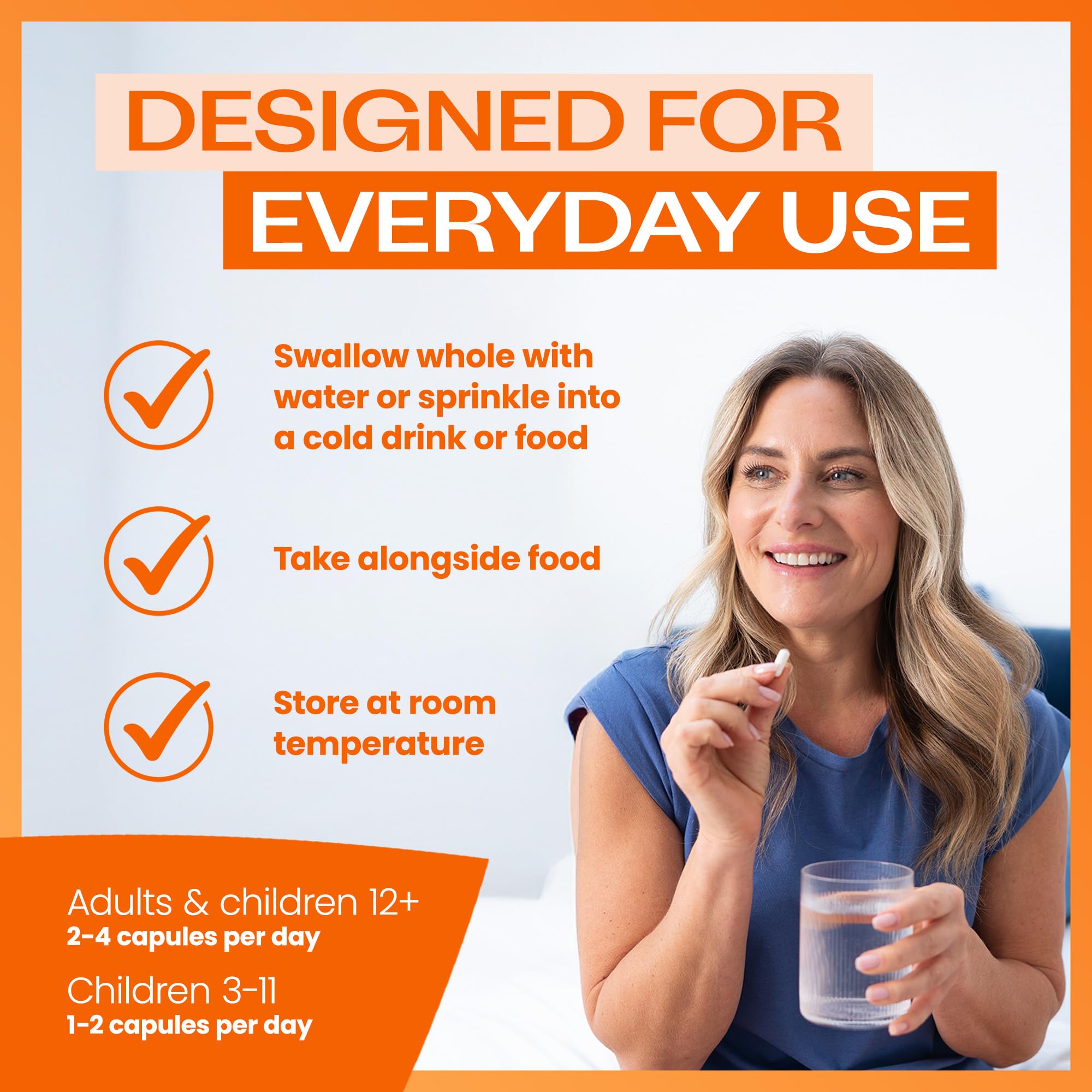 Bio-Kult Everyday vegetarian capsules support a flexible, plant-friendly routine.