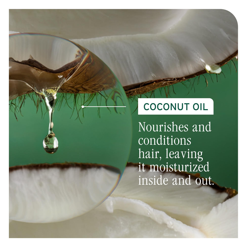 Biolage All-In-One spray close-up showing smooth, shiny strands.
