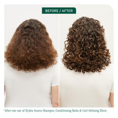 Biolage Curl Defining Elixir applied to damp hair for even texture