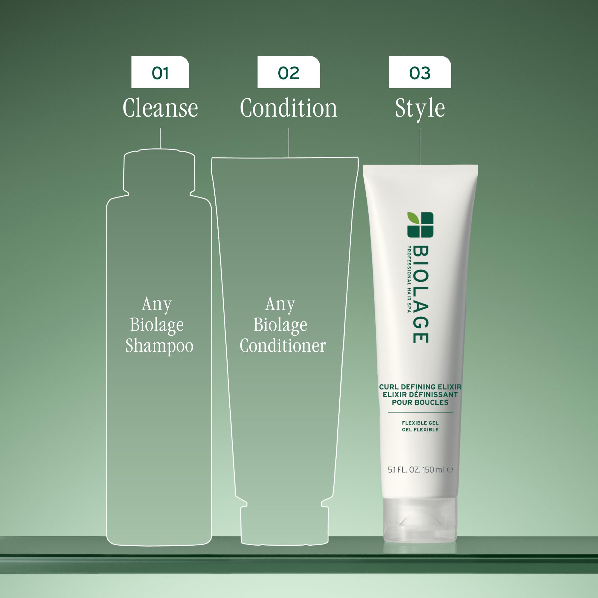 Biolage Elixir packaging label highlights vegan and paraben-free formula