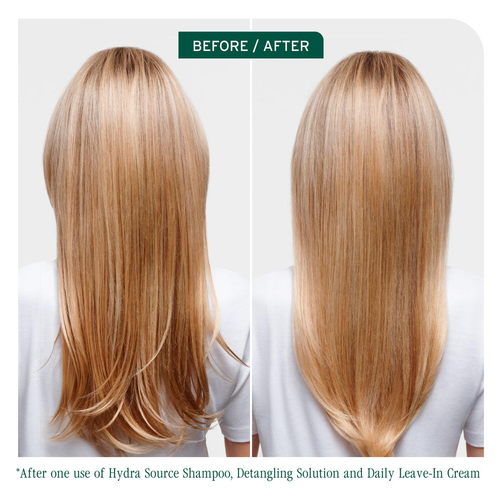 Biolage Hydra Source label closeup shows micro-filtered aloe vera