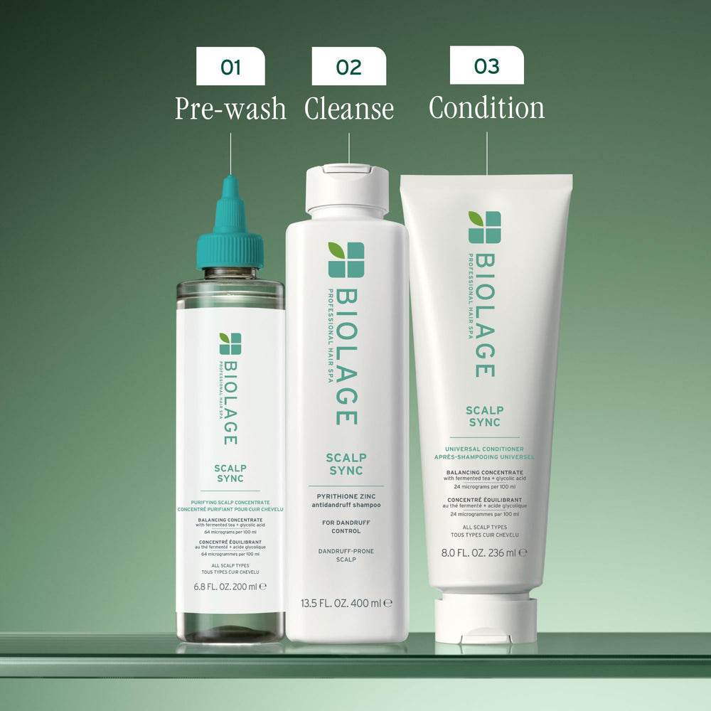 Biolage Scalp Sync eco-packaging cap from recycled plastic.
