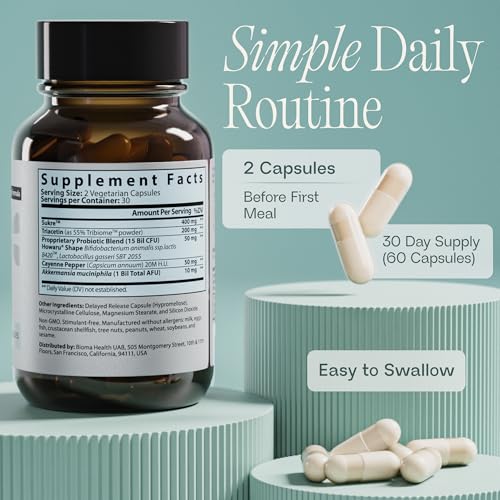 BIOMA GLP-1 Booster delayed-release capsule delivers actives to the intestine for enhanced absorption