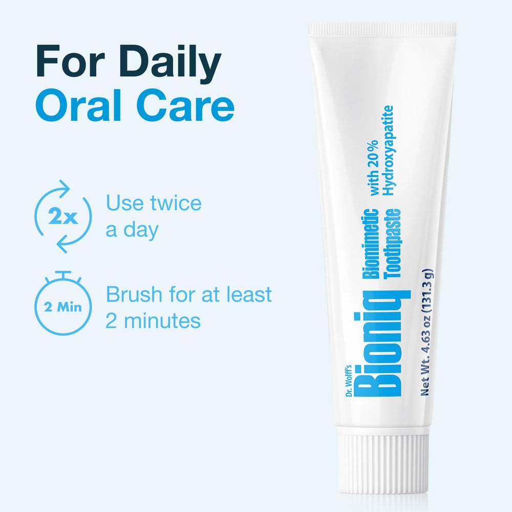 Bioniq Classic label highlights fluoride-free daily cleansing.