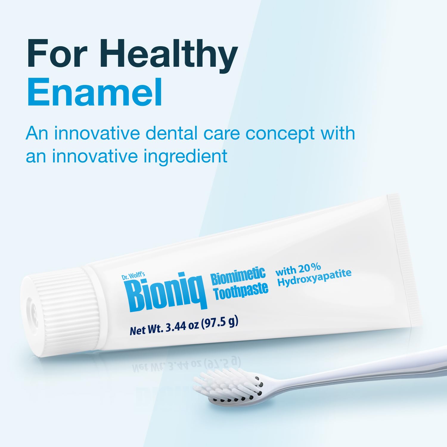 Bioniq Classic SLS-free ingredients panel highlights gentle oral care.