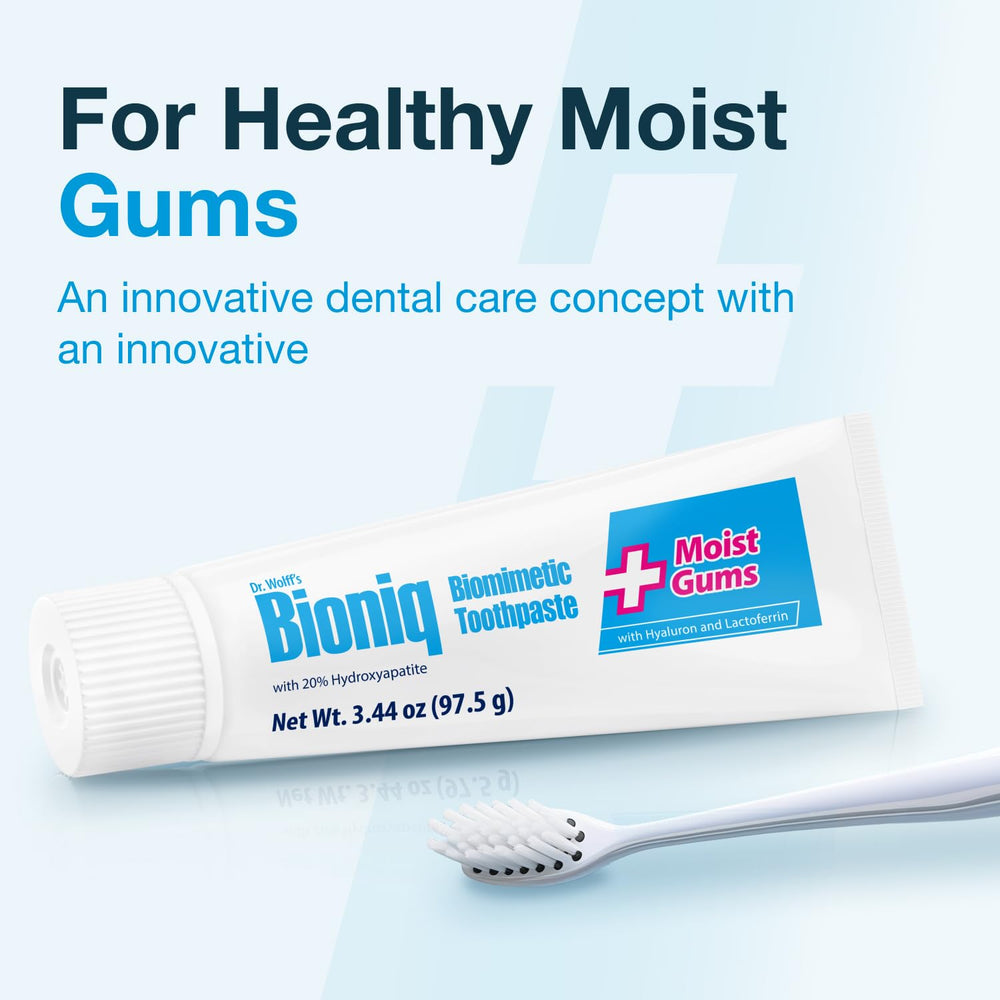 Bioniq Plus label highlights fluoride-free and SLS-free formula for gentle cleaning