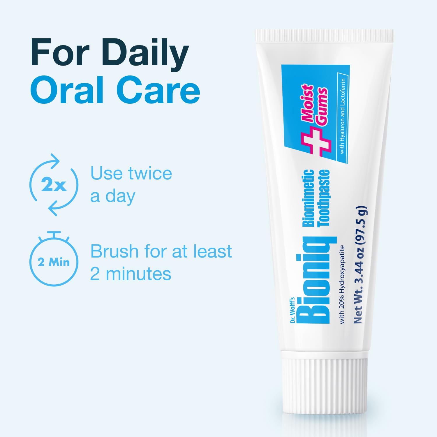 Bioniq Plus+ Gum Formula no fluoride SLS badge image