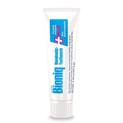 Bioniq Plus+ Gum Formula tube out of package highlights fluoride-free cleansing