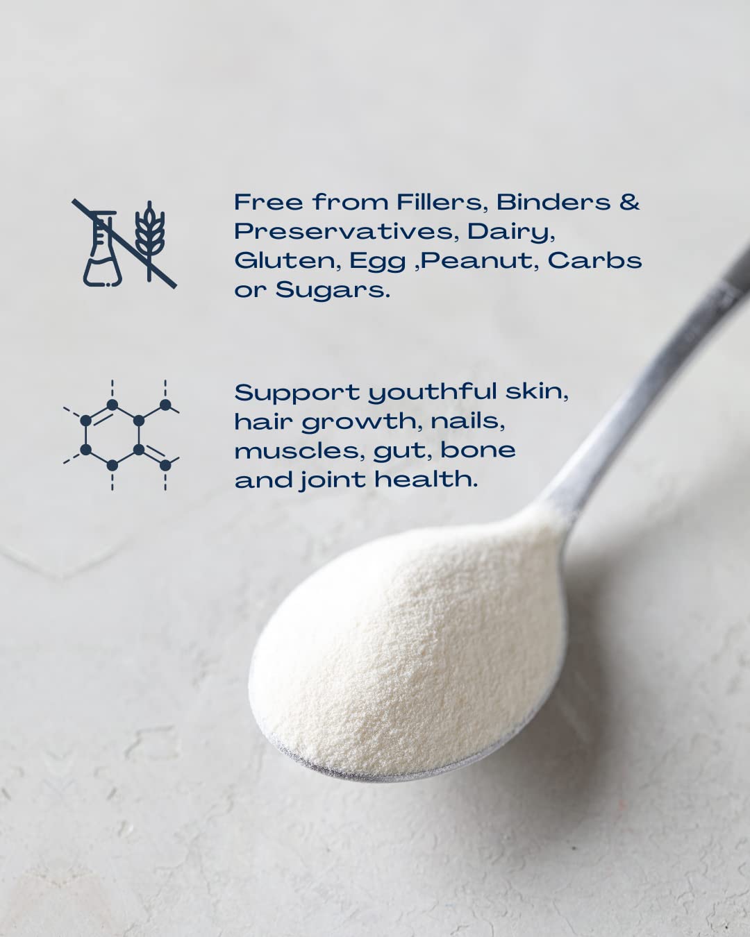 BioOptimal Collagen Peptides Powder supports skin, hair, and nails in daily routine