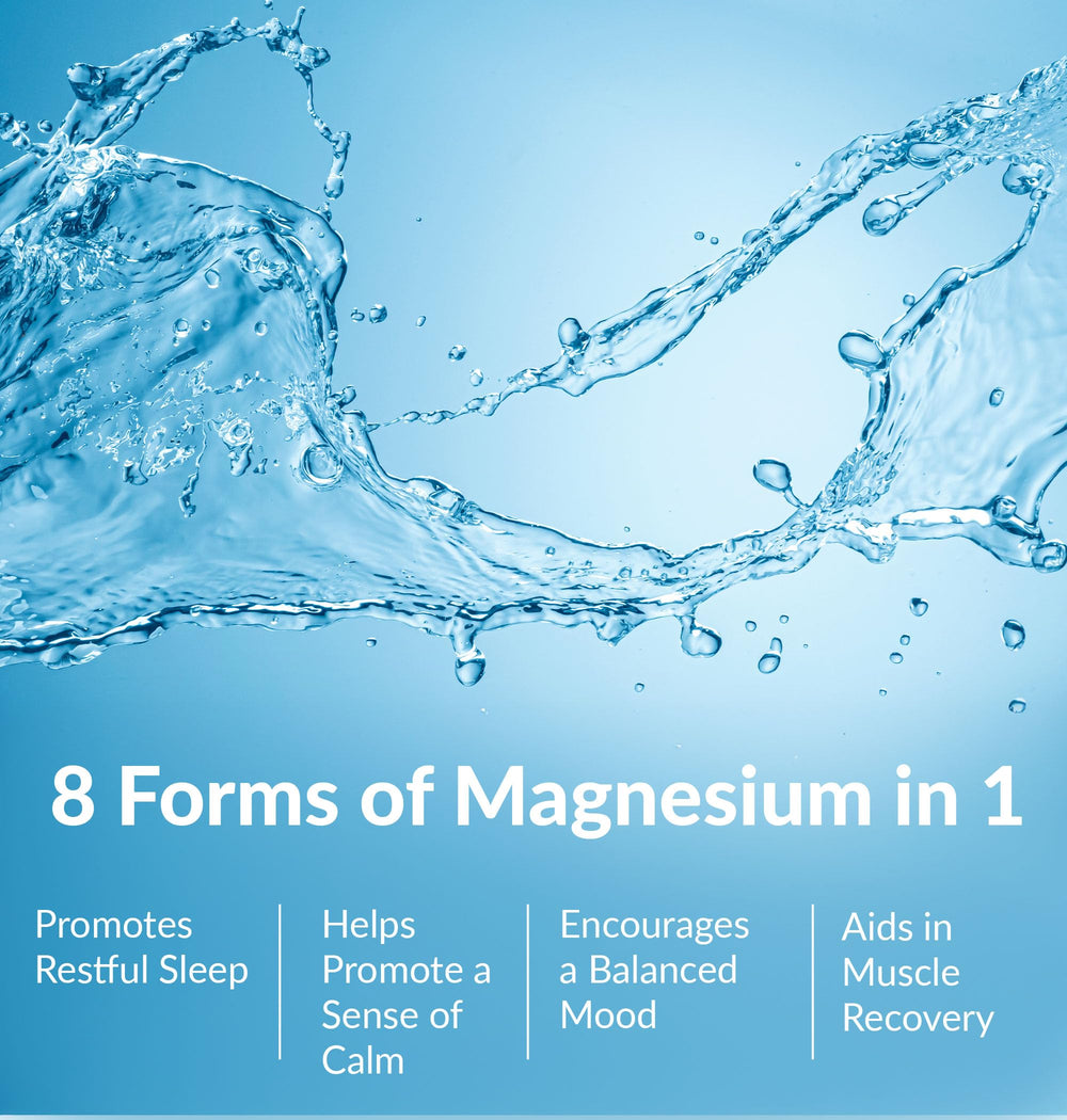 BIOptimizers Magnesium Breakthrough bottle back highlighting ingredients and dosing at a glance