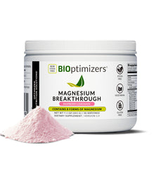 BIOptimizers Magnesium Breakthrough Drink bottle Raspberry Lemon for daily hydration and mineral balance.