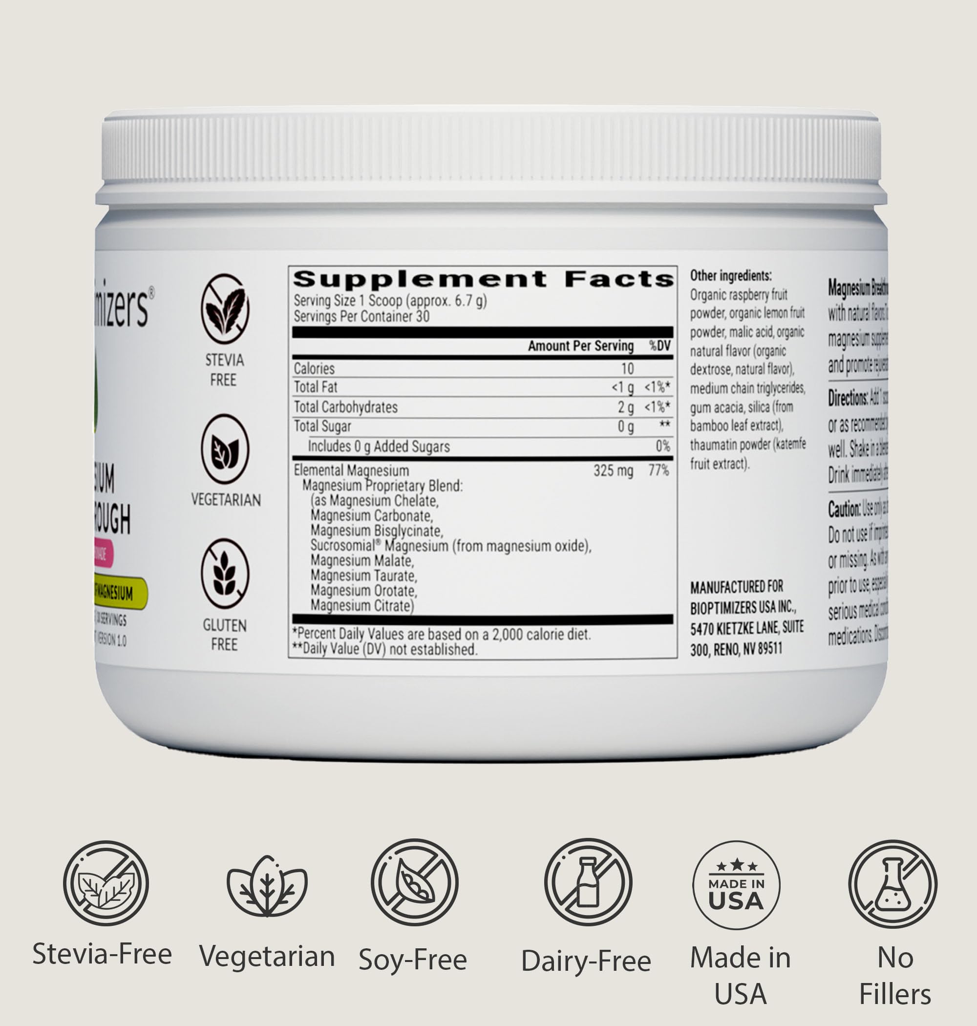 BIOptimizers Magnesium Breakthrough Drink post-workout scene supports recovery and hydration.
