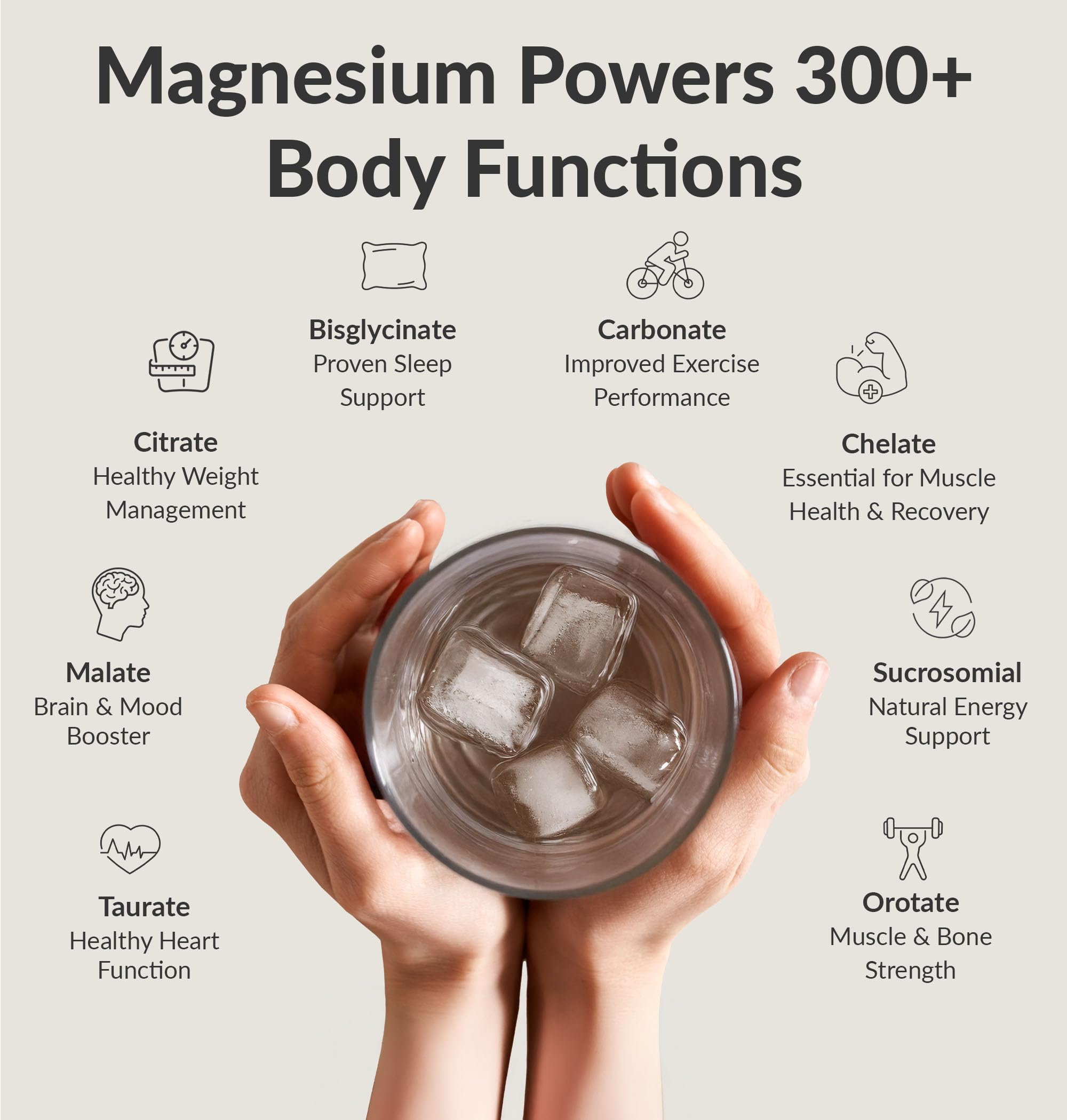 BIOptimizers Magnesium Breakthrough scoop demonstrates convenient measurement for easy prep