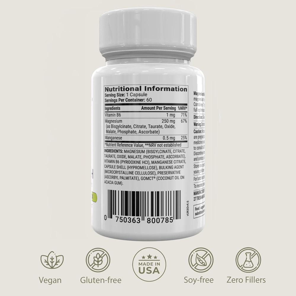 BIOptimizers Magnesium Breakthrough bottle beside a glass of water during daily routine.