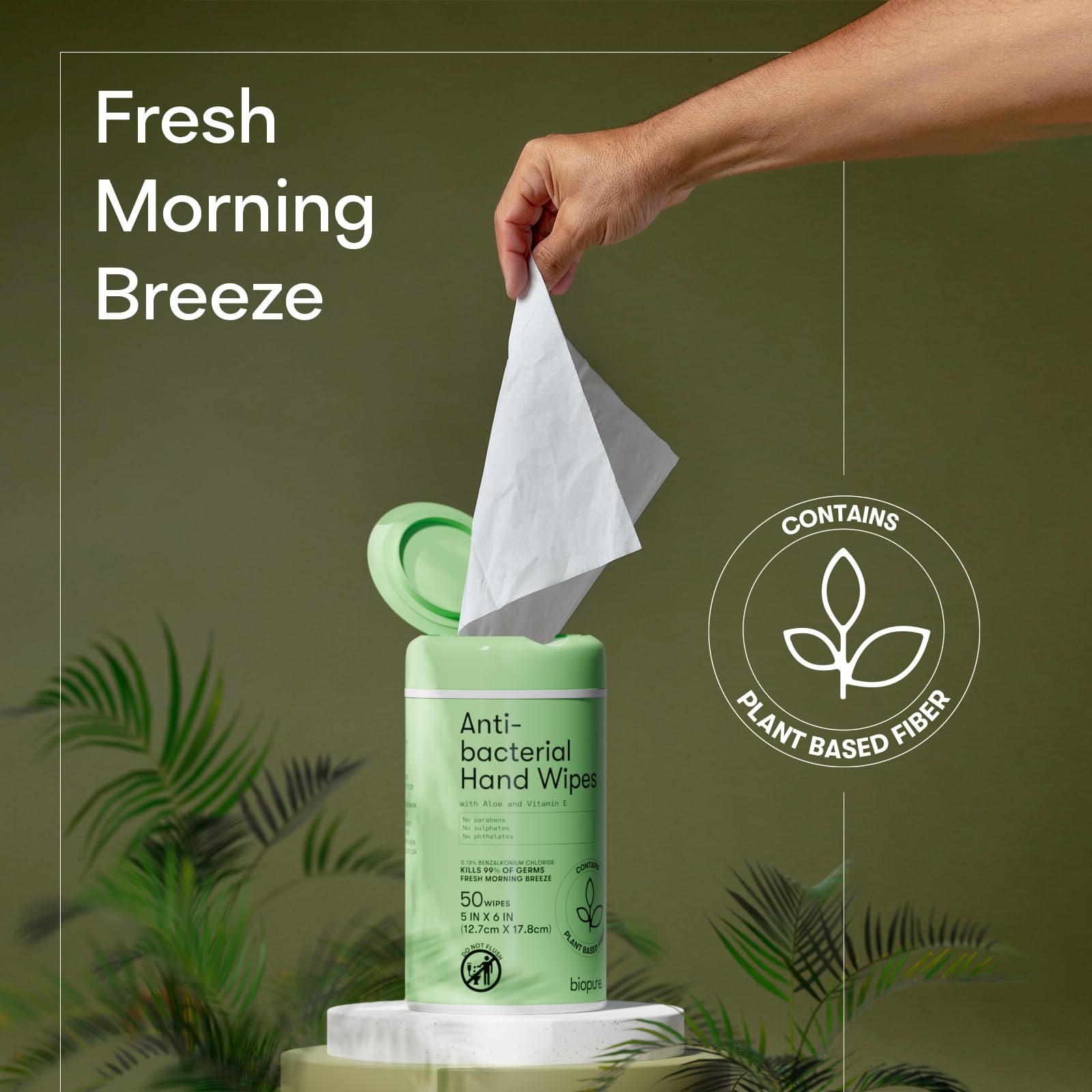 Biopure wipes ready for travel in your bag.