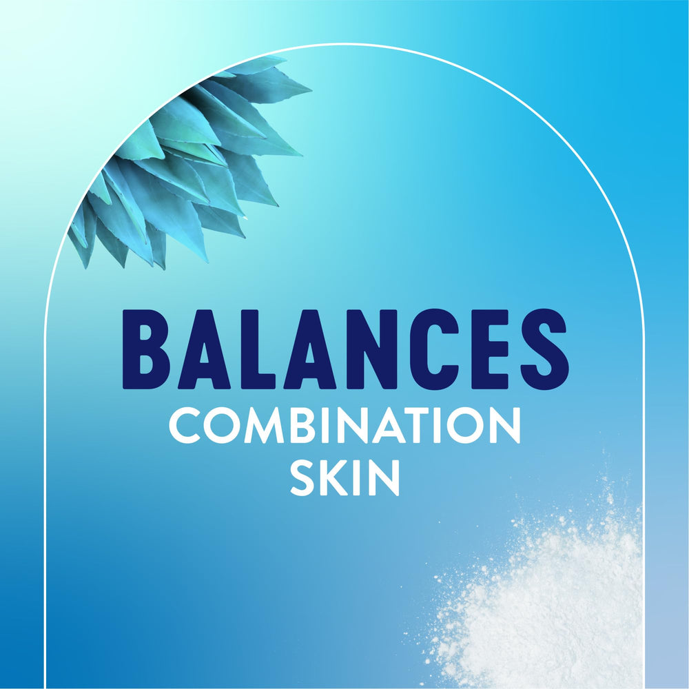 Bioré Balancing Face Wash with blue agave delivers soothing cleansing.