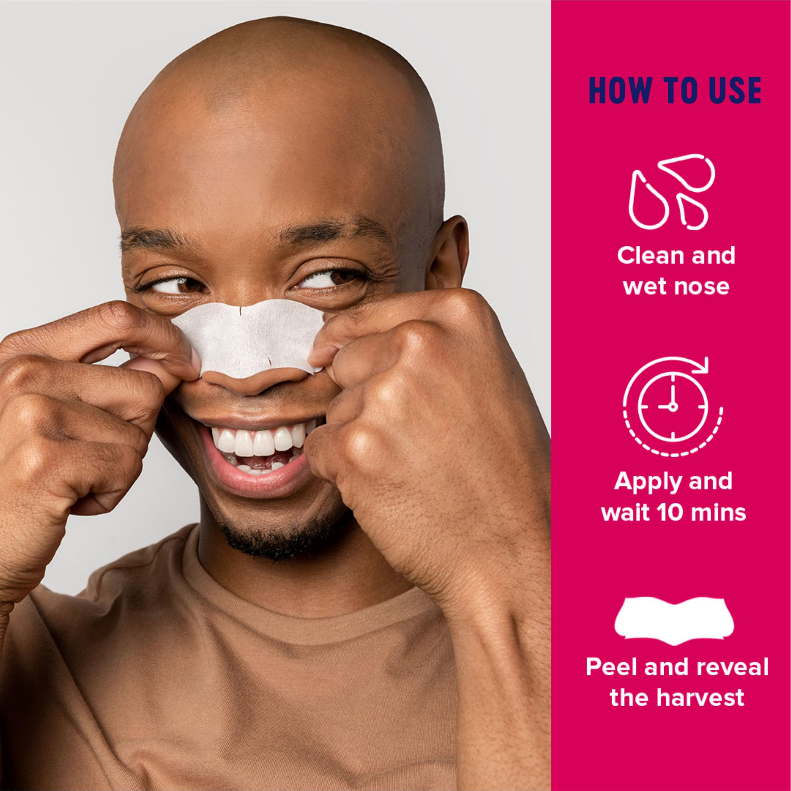 Biore Blackhead Removal Strips help reduce the appearance of blackheads over time.
