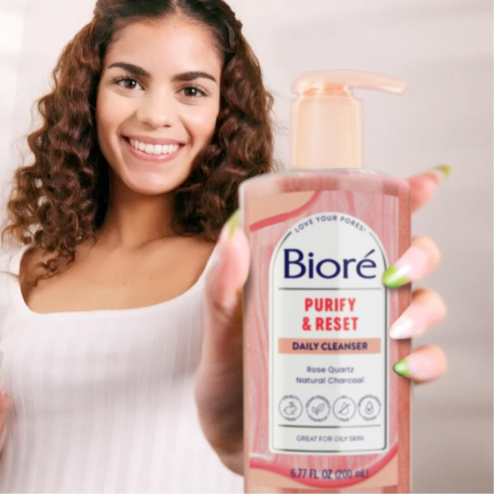 Biore carbon-neutral initiative icon highlighting eco-friendly brand commitments.