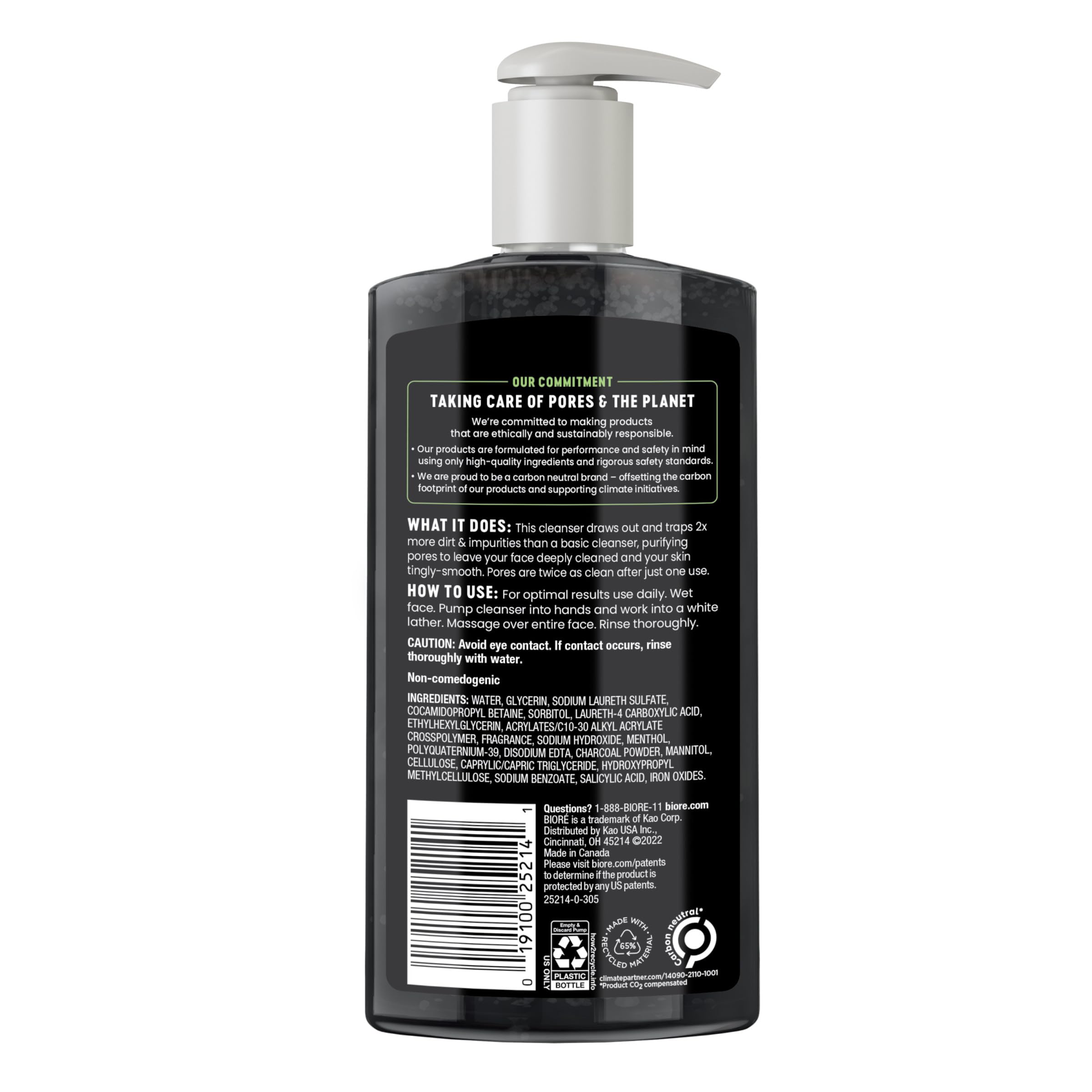 Biore pore purification with daily wash provides a clean feel.