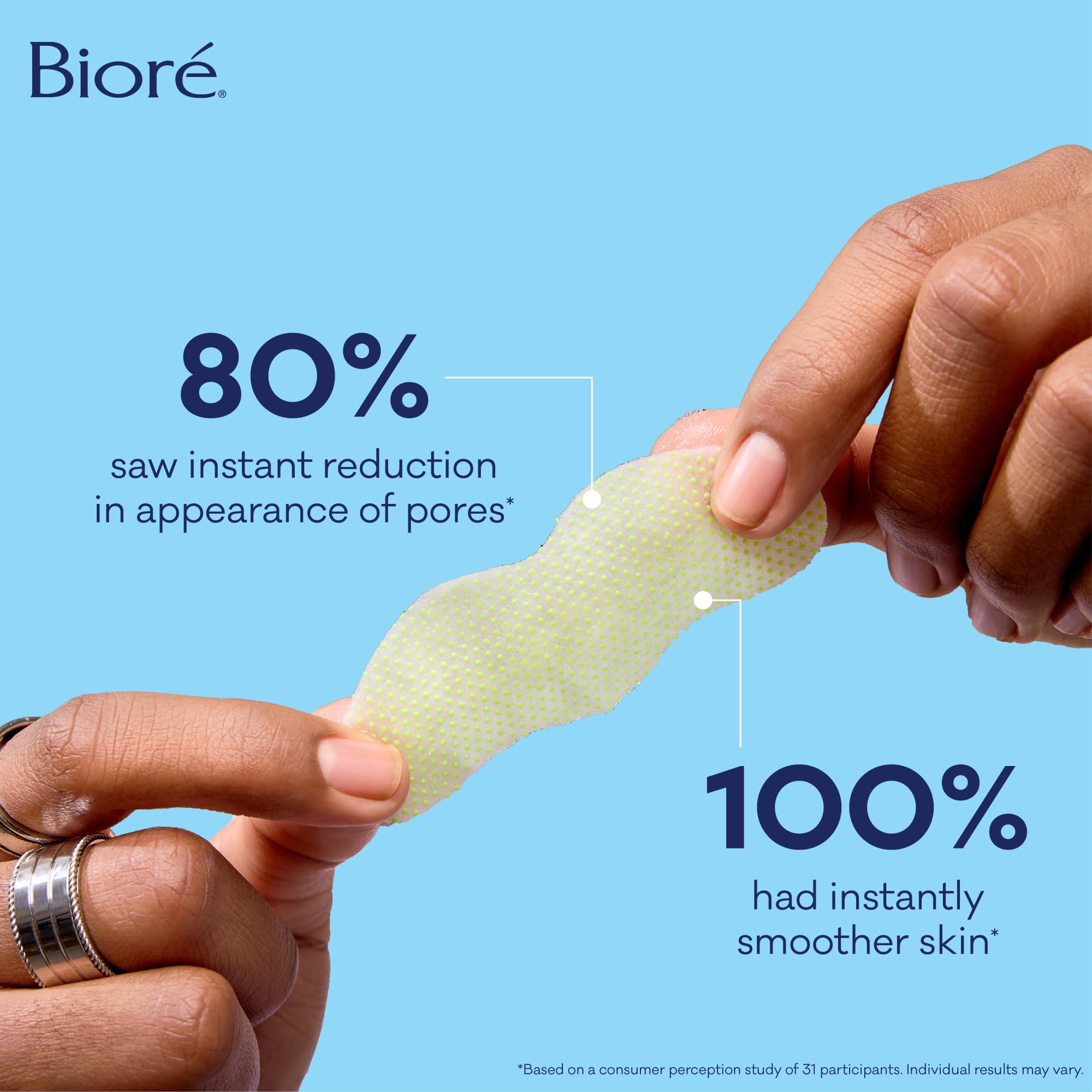 Biore fruit enzymes exfoliant visual demonstrates gentle renewal