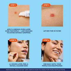 Biore Paint and Peel patch on nose crevice fits hard-to-cover areas.