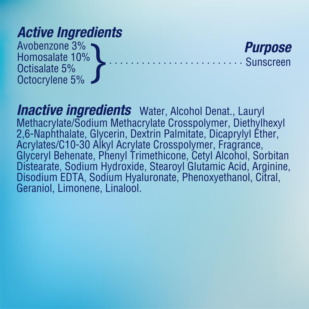 Biore UV Aqua Rich dermatologist-tested seal and vegan-friendly labeling.