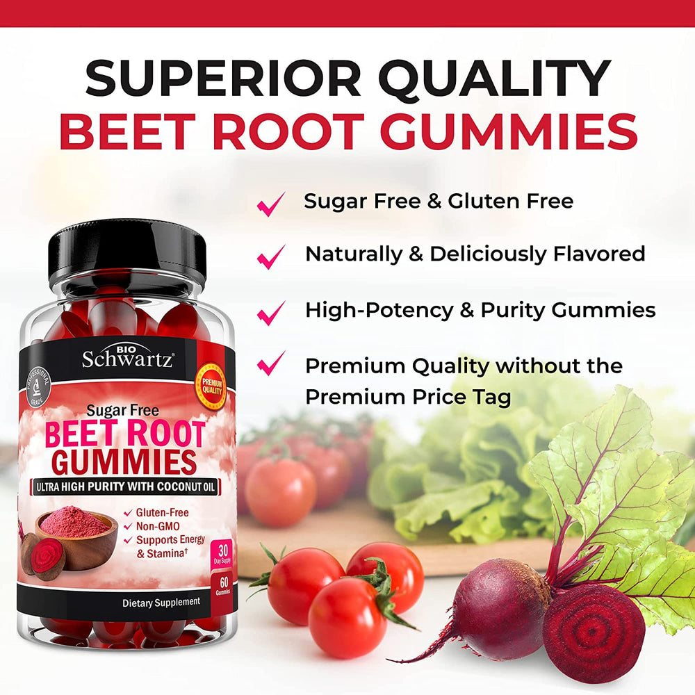 BioSchwartz 60 gummies bottle signals a convenient 30-day supply.
