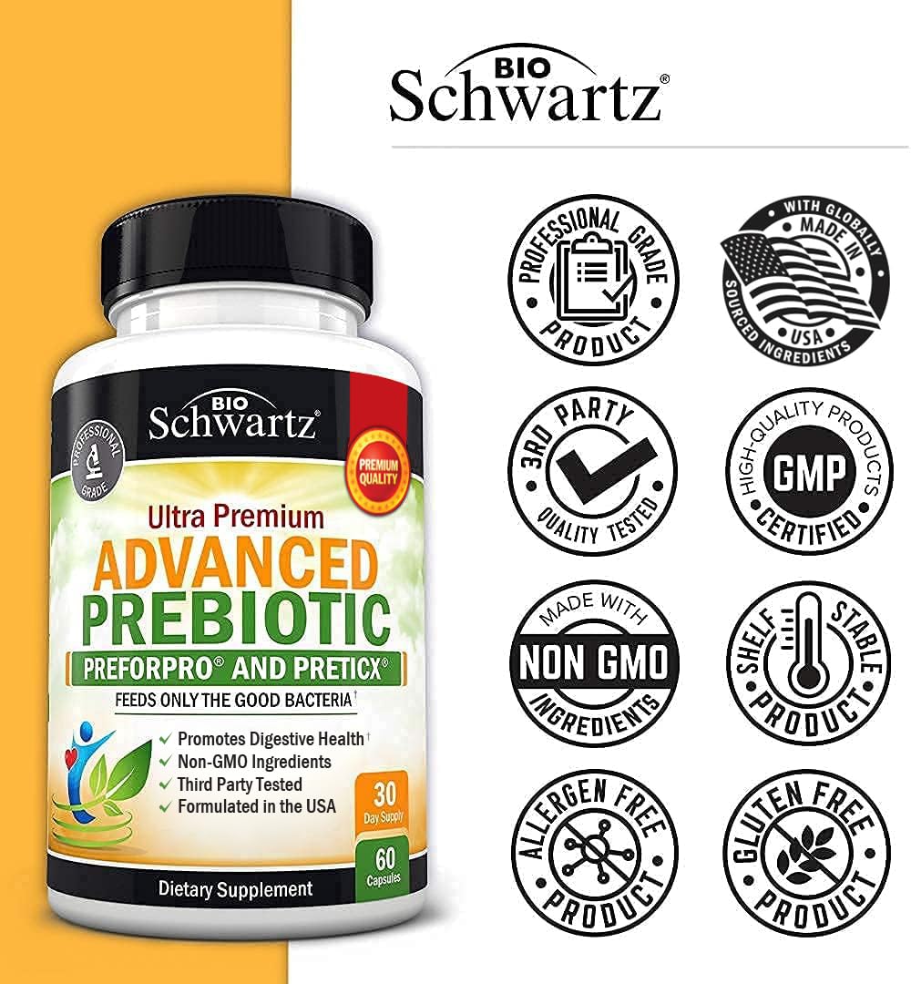 BioSchwartz Advanced Prebiotics rice bran ingredient highlights gut nourishment