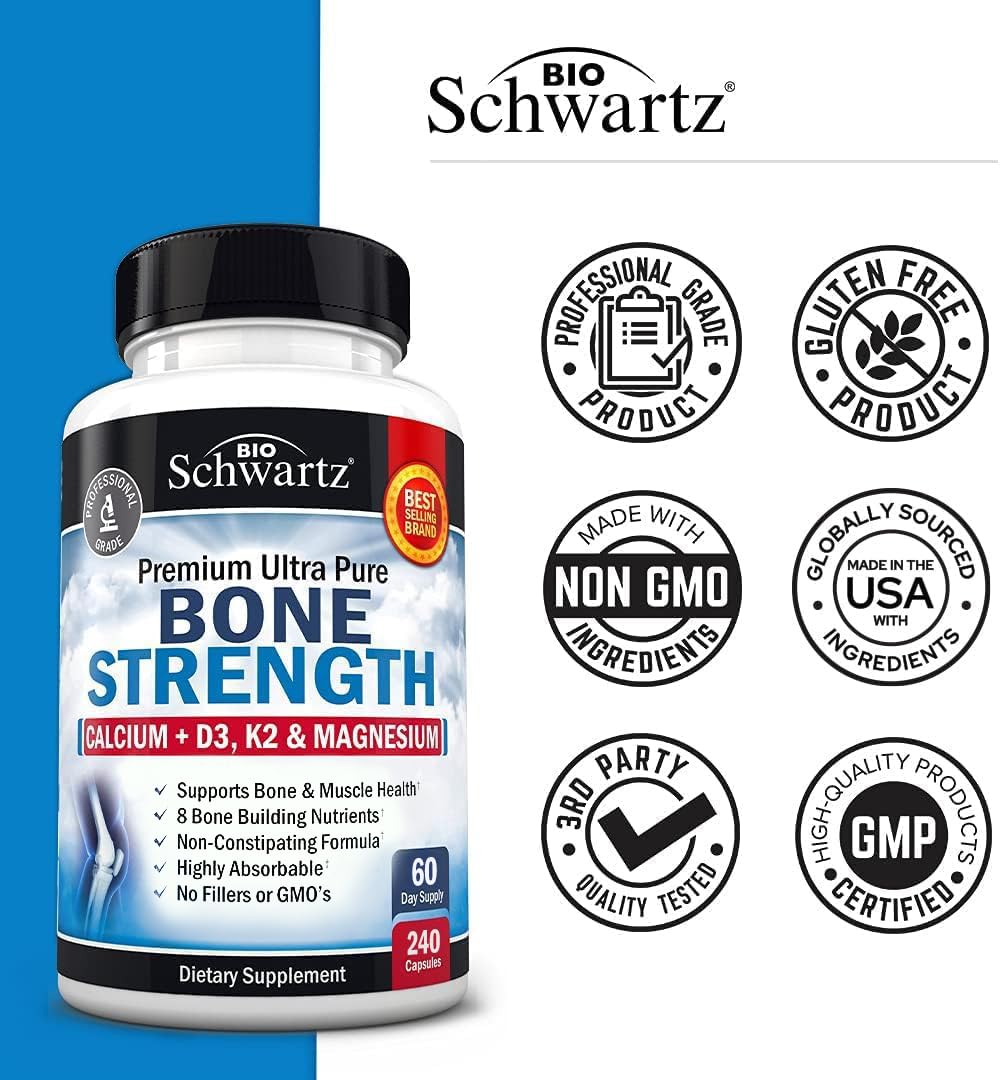 BioSchwartz Bone Strength capsules for daily use in a wellness routine