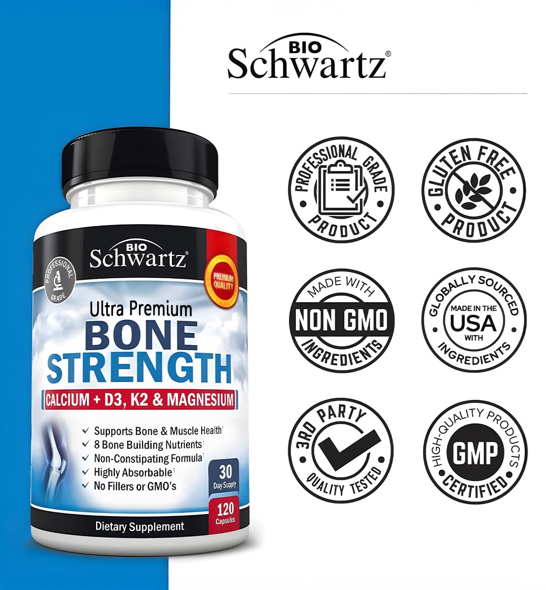 BioSchwartz Bone Strength pour shot demonstrating easy daily dose.