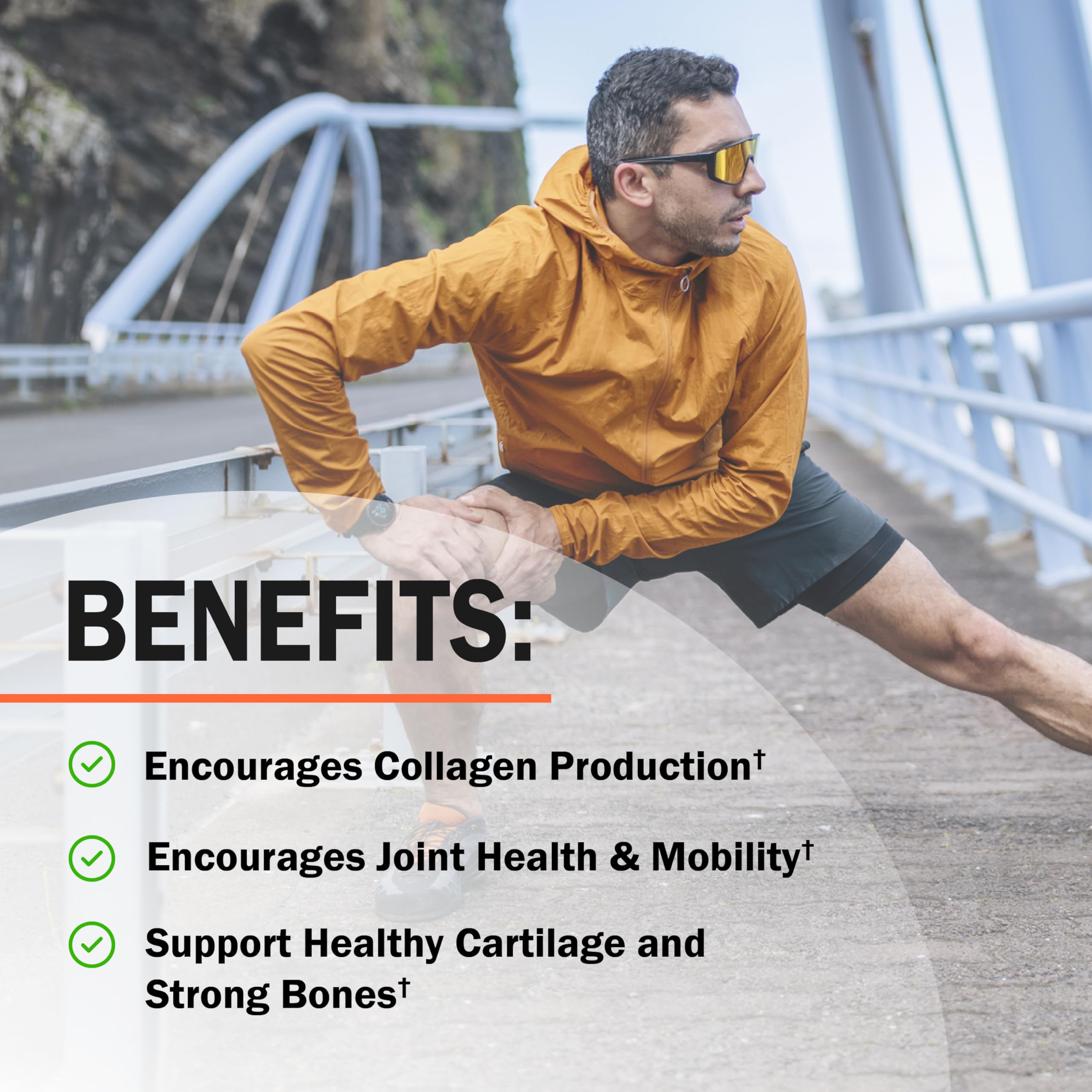 BioSchwartz collagen peptides blend supports joint matrix within capsules.