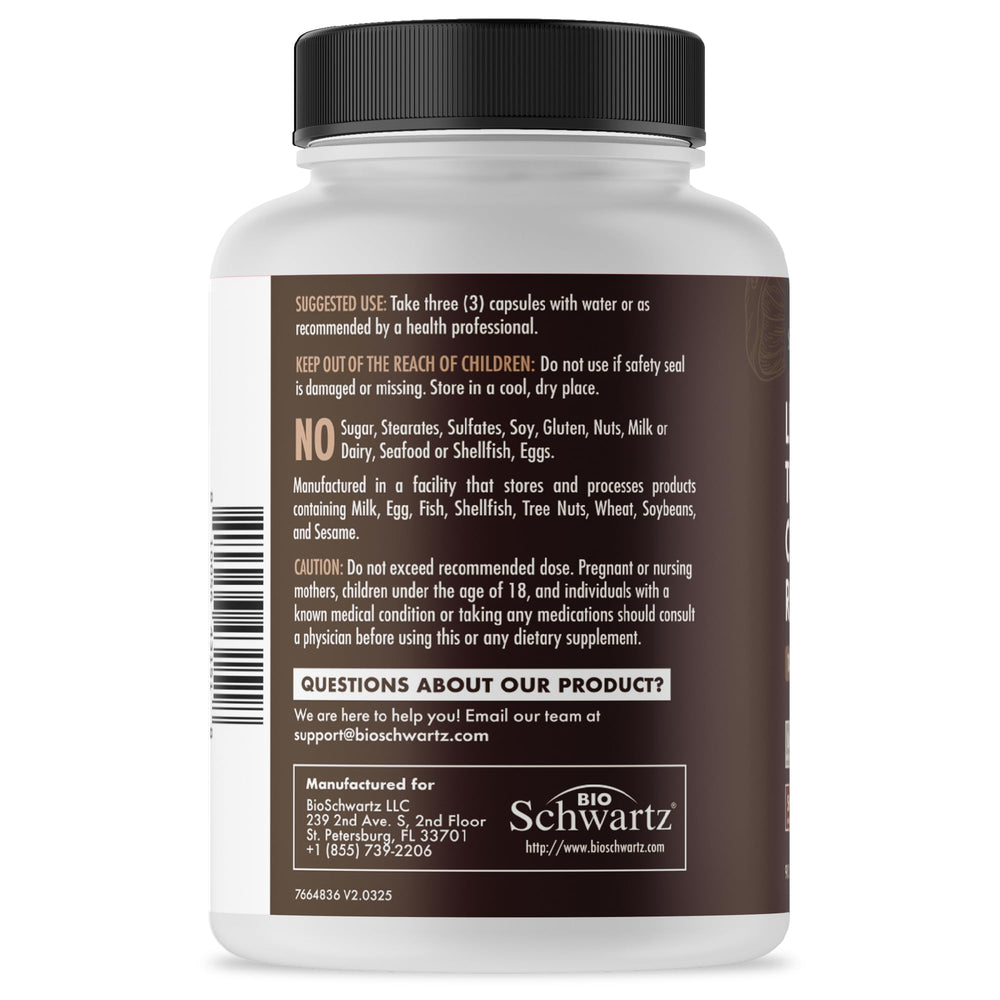 BioSchwartz daily energy focus capsules on display suggest steady energy through the day