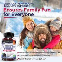 BioSchwartz Elderberry Gummies closeup highlights tasty texture for easy daily supplementation.