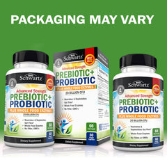 BioSchwartz L. Reuteri probiotic ingredient close-up emphasizes gut health support.