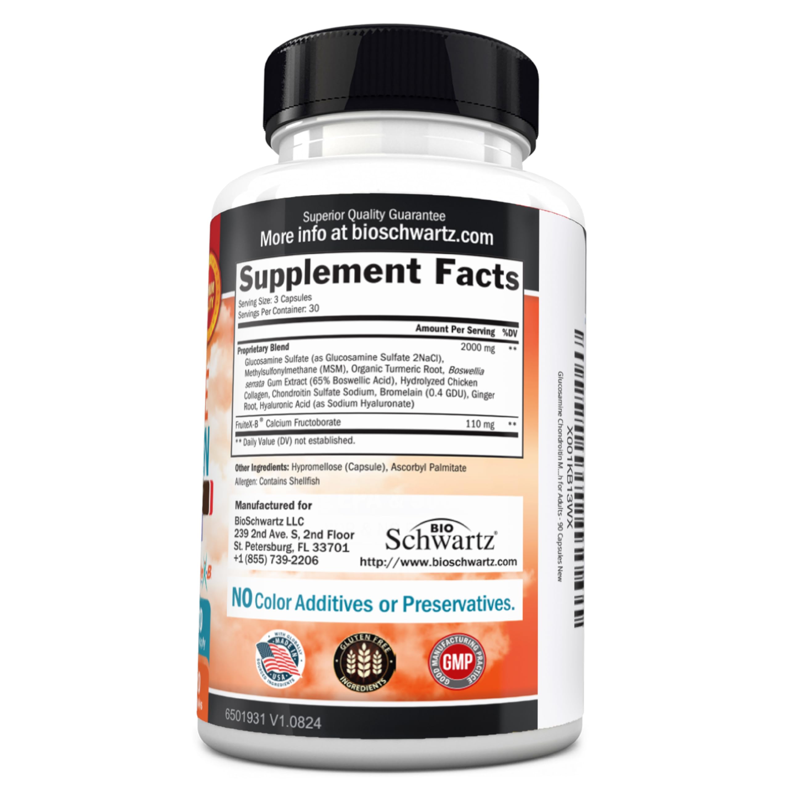 BioSchwartz made in USA following cGMP guidelines.