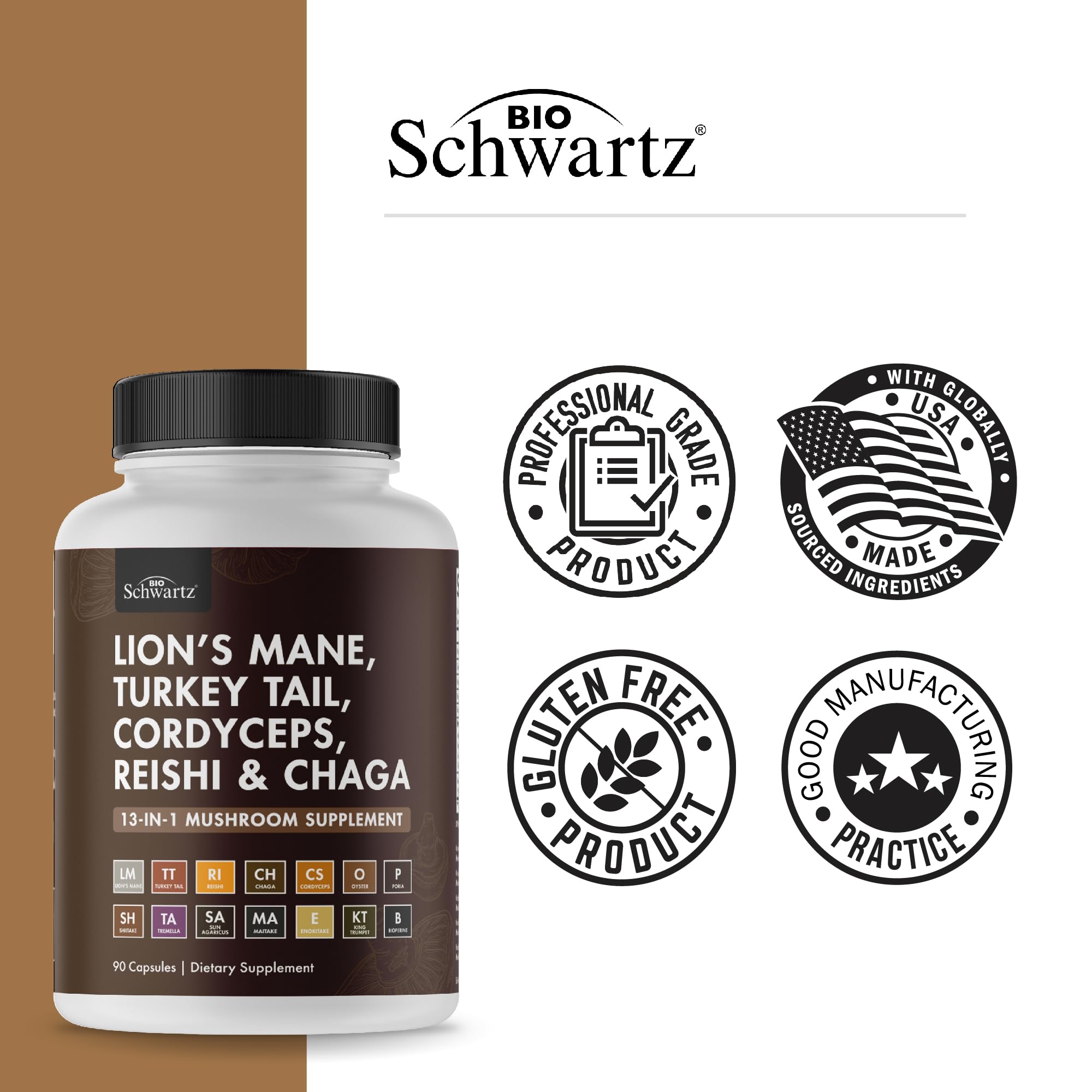 BioSchwartz organic ingredients verified label conveys purity and clean production