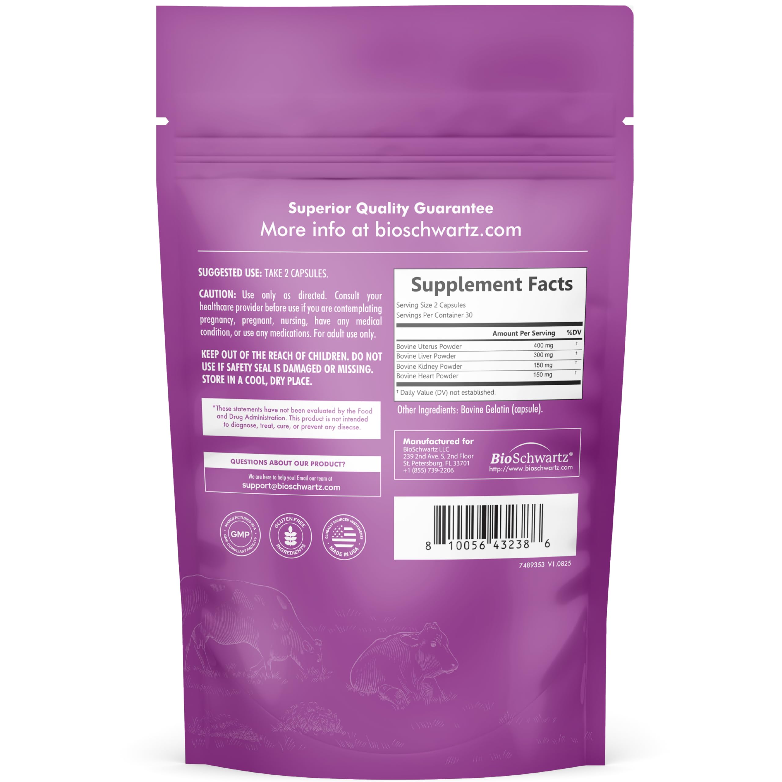 BioSchwartz Primal packaging with purity testing badge