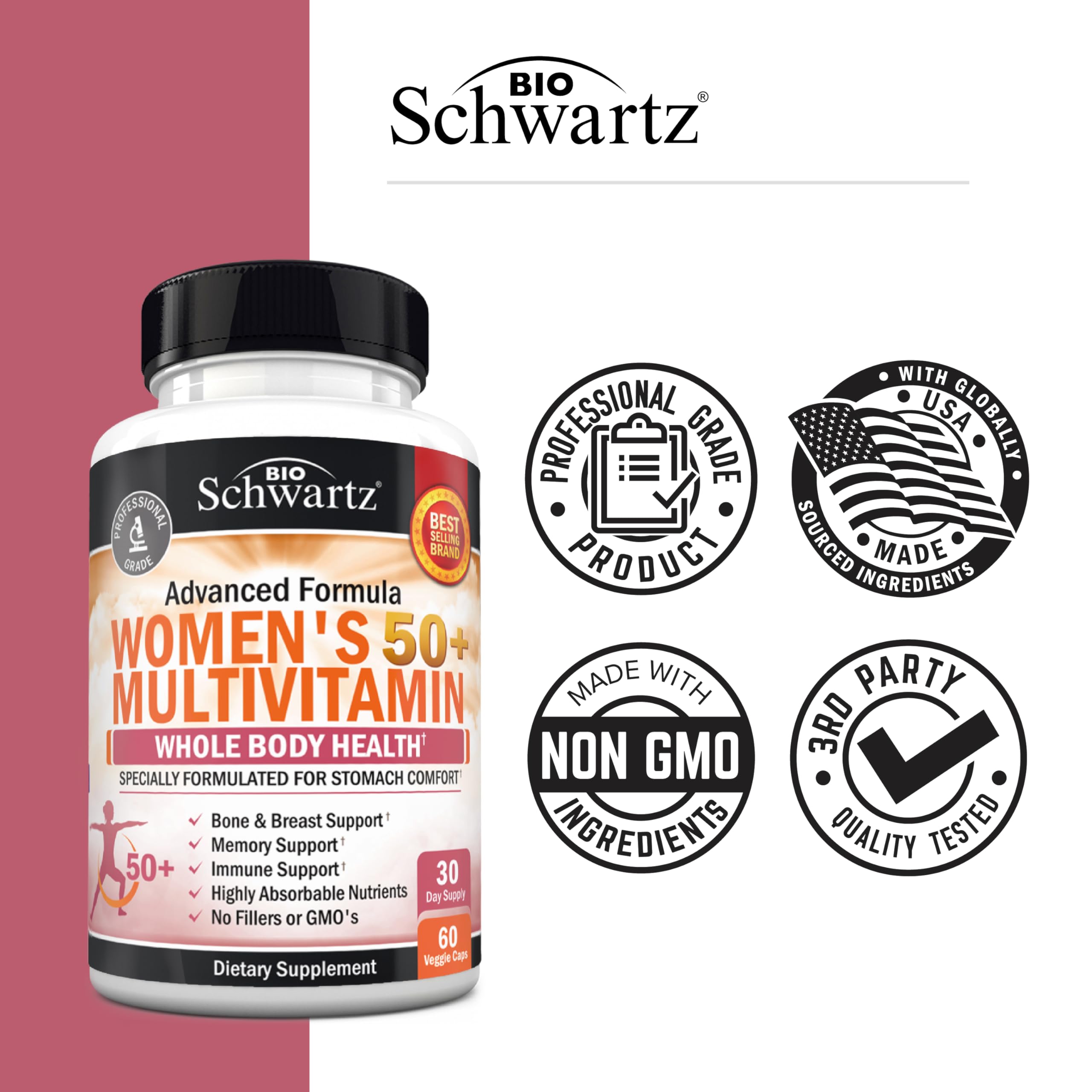 BioSchwartz professional-grade formulation shown in GMP packaging