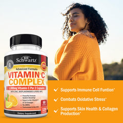 BioSchwartz Vitamin C Complex capsules with rose hips and bioflavonoids
